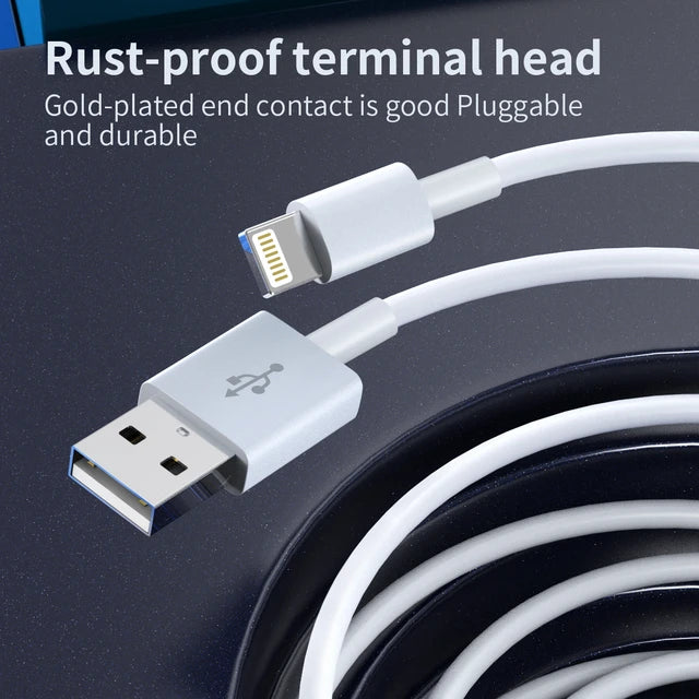 USB-A Lightning Ladekabel