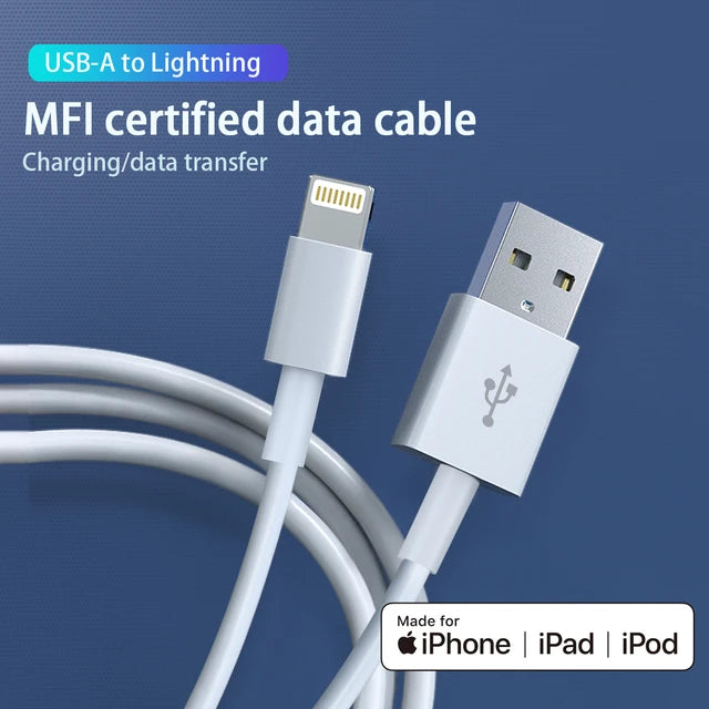 USB-A Lightning Ladekabel